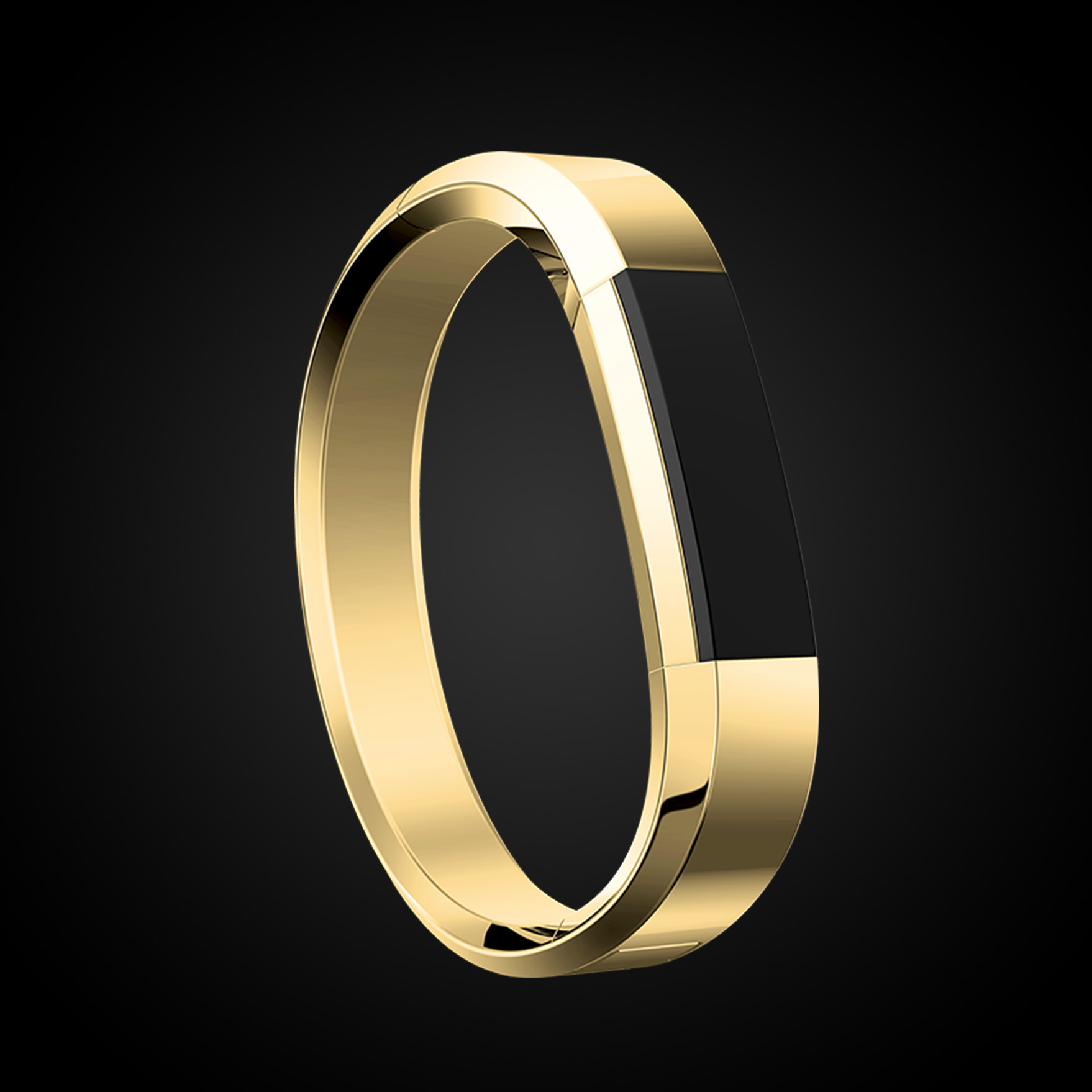 fitbit gold bracelet